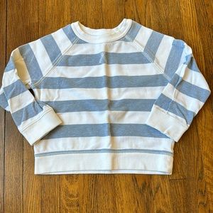 Janie and jack have white striped sweatshirt, 2T